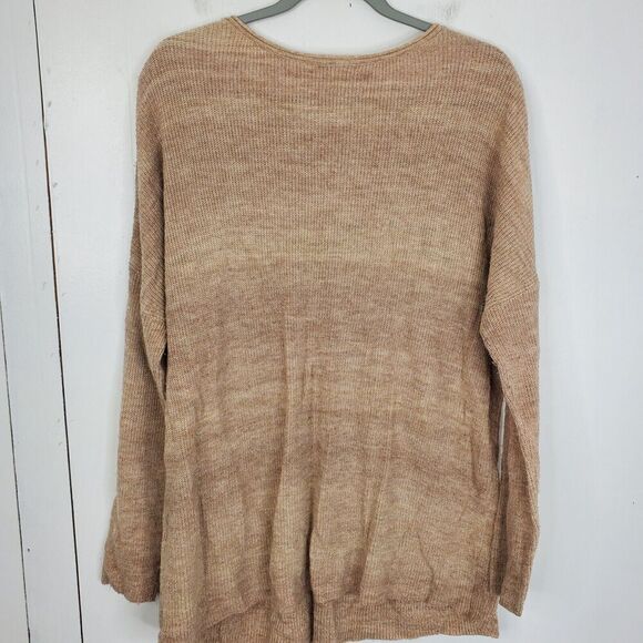J Jill Sweater Muted Color Striping Round Neck Knit Drop Shoulder WOmens M - Picture 2 of 10